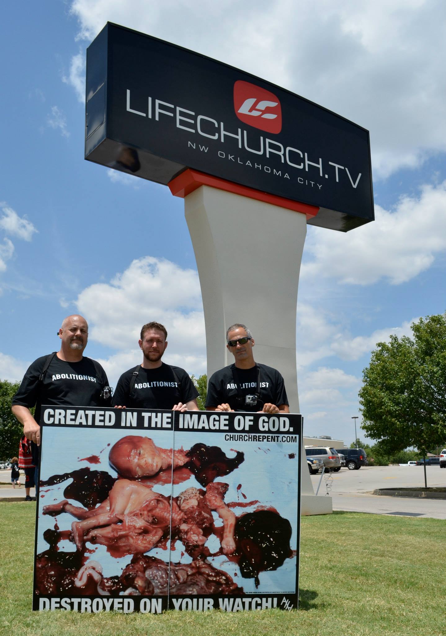 Todd, Russ, and Don outside LifeChurch.tv